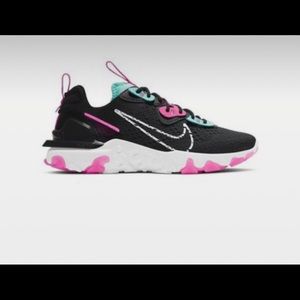 Nike React Vision "Black/Smoke Grey/White/Pink Blast" Women's Shoe
